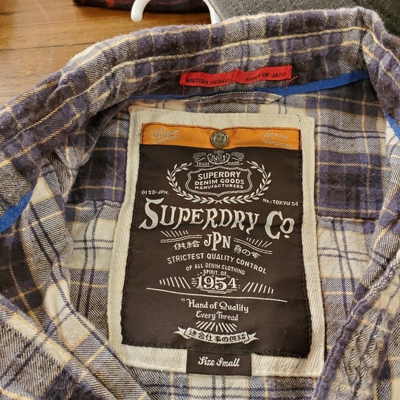 Super dry flannel button-down shirt - Picture 4 of 4